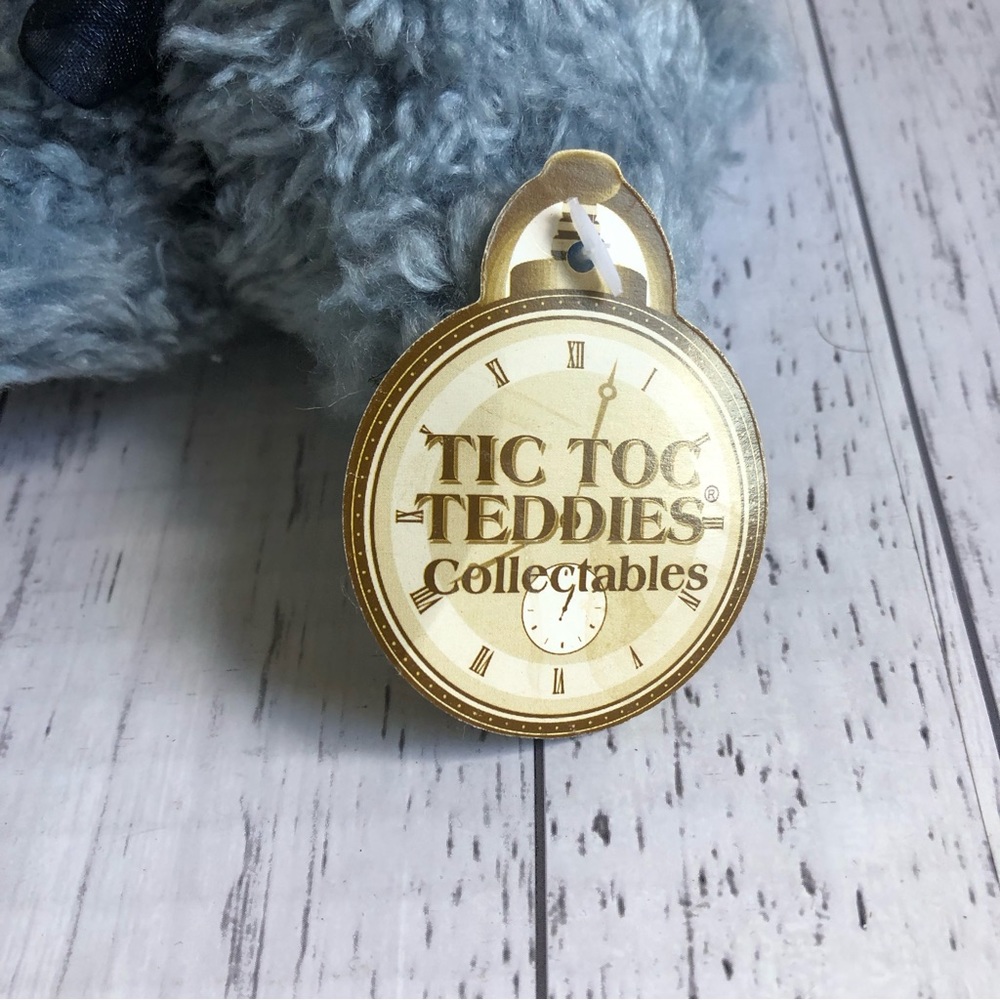 🌿 TIC TOC TEDDIES 🌿 pink teddy plus blue teddy vintage - Picture 4 of 5